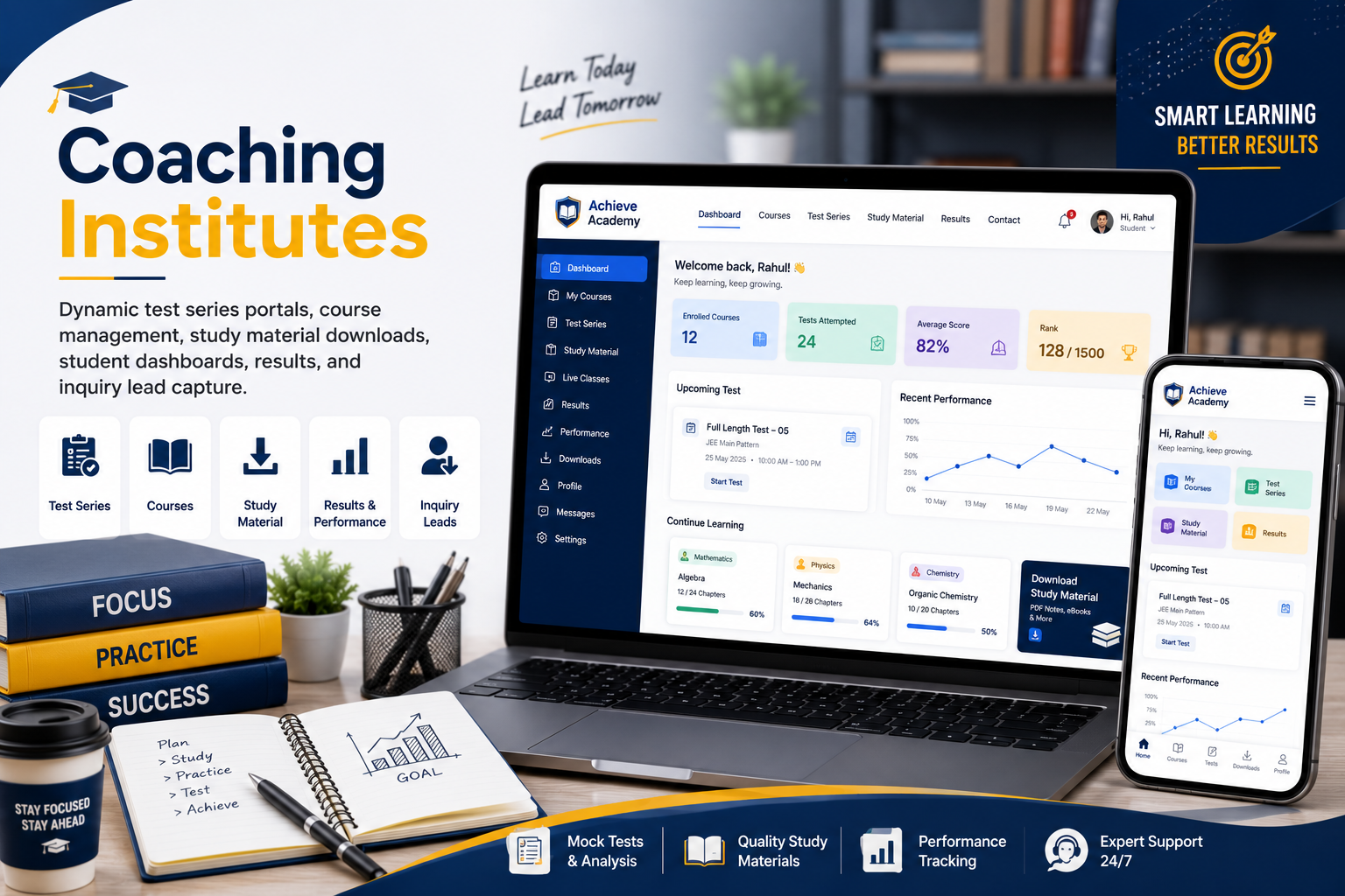 Coaching Institute Website Development